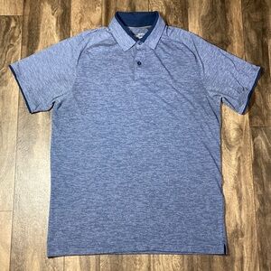 Under Armour Men's HeatGear Performance Polo Shirt, Loose Fit, Blue Heather